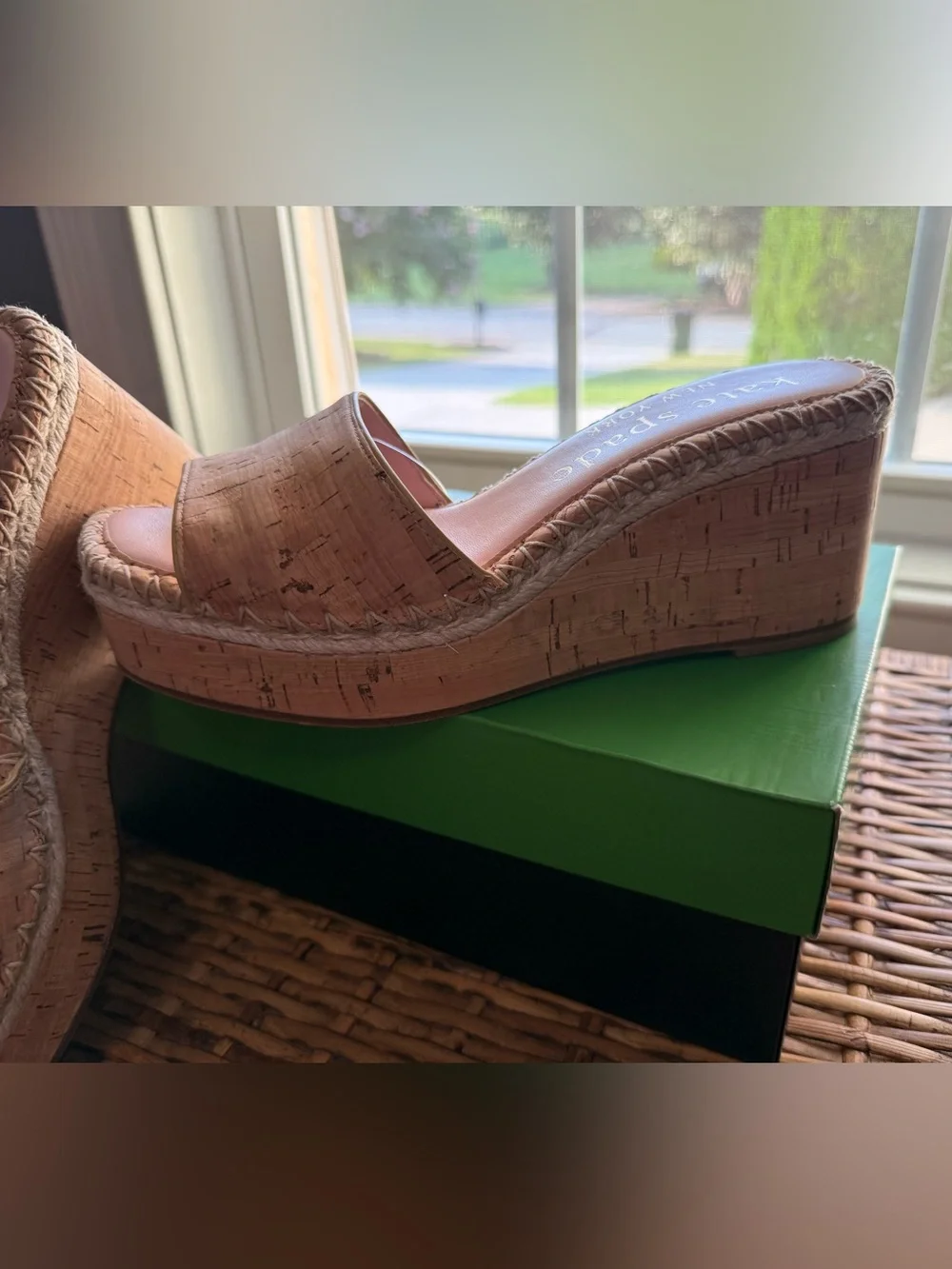 NIB kate spade Colette Cork Espadrille Wedge - 7.5